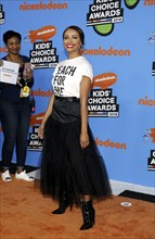 Kat Graham at the Nickelodeon's 2018 Kids' Choice Awards held at the Forum in Inglewood, USA on