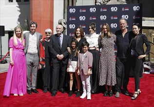 James Bond 60th anniversary celebration. Producers Michael G. Wilson and Barbara Broccoli place