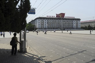 08.08.2012, Pyongyang, North Korea, Asia, A view of the sprawling Kim Il Sung Square with its