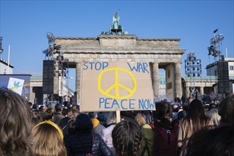 20.03.2022, Berlin, Germany, Europe, Peace rally and benefit concert for Ukraine under the motto,