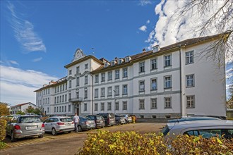 North façade, Schloss-Wurzach, Bad Wurzach, Allgäu, Baden-Württemberg, Germany, Europe