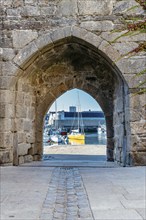 The walled medieval town of Concarneau. Finistere, Brittany, France, Europe