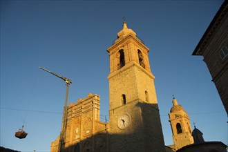 Recovery work after the earthquake of the collegiate church in San Ginesio Macerata