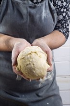 The preparation of the dough for fresh handmade pasta