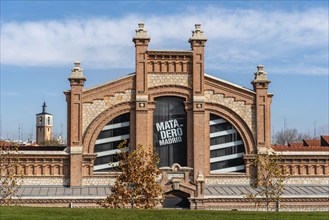 Madrid, Spain, December 9, 2019: Matadero cultural center in Madrid Rio. Matadero Madrid is a