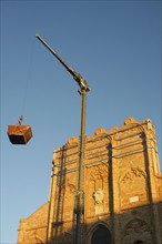 Recovery work after the earthquake of the collegiate church in San Ginesio Macerata