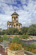 Bell tower on the territory of Holy Trinity Cathedral of Tbilisi, Georgia, Asia