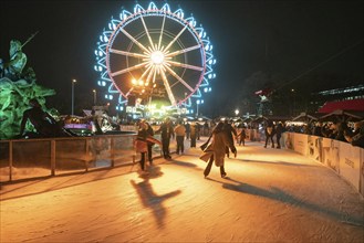 12-13-2023 BERLIN GER The most democratic and central Christmas market in Berlin near the Fonte de