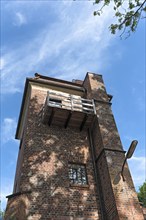 Brick tower in the north of hamburg, germany