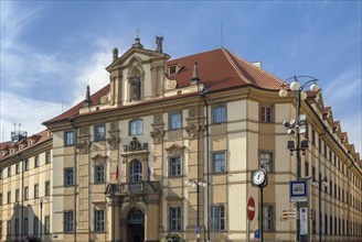 East entrance of the Clementinum in Prague, Czech republic