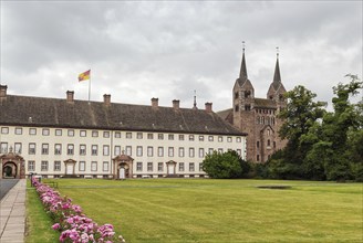 Imperial Abbey of Corvey was one of the most privileged Carolingian monastic sanctuaries in the