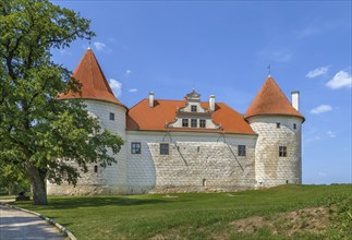 Restored part of the Bauska castle, Latvia, Europe