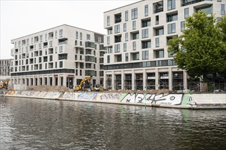 10.06.2019, Berlin, Germany, Europe, Construction site with new flats in Europacity on the banks of