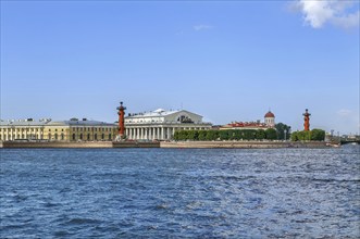 View of Spit of Vasilievsky Island, Saint Petersburg, Russia, Europe