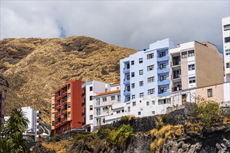 Colorful houses over the harbour in Santa Cruz de la Palma, Canary Islands, Spain, Europe