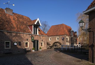 Watermills the Stone Table and the Olliemolle on the river Berkel in the Dutch town Borculo