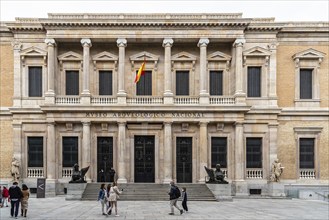 Madrid, Spain, October 16, 2021: MAM museum. Museum of Archaeology of Madrid in Serrano Street,