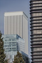 Madrid, Spain, February 11, 2024: Skyscrapers in AZCA financial area, Europe