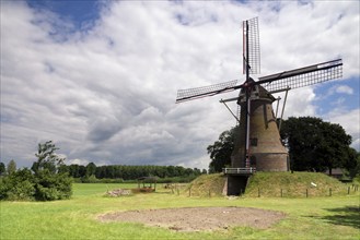 Windmill the Piepermolen near the Dutch village Rekken in the region called Achterhoek