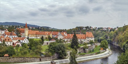 View of Minorite Monastery in Cesky Krumlov, Czech republic