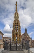 Schoner Brunnen (Beautiful fountain) is a 14th-century fountain located on Nuremberg's main market