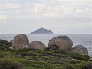 Rodondo Island photographed from the Lightstation, Wilsons Promontory, Victoria, Australia, Oceania