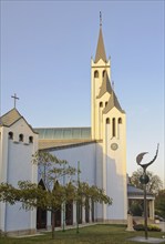 The Roman Catholic Church of the Holy Spirit is a real gem of modern arhitecture, Heviz, Hungary,