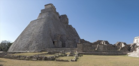 Ruins of the ancient Mayan city Uxmal. UNESCO World Heritage Site, Yucatan, Mexico, Central America