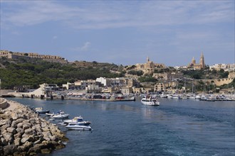 Arriving to Gozo by ferry, Mgarr, Malta, Europe