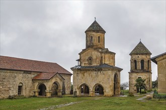 Gelati is a medieval monastic complex near Kutaisi, Georgia. Gelati was founded in 1106 by King