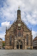 The Frauenkirche (Church of Our Lady) is a church in Nuremberg, Germany. An example of brick Gothic