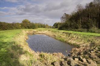 Fish ladder in the Beerze river near the Dutch village Spoordonk