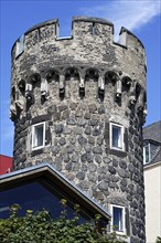 Medieval turret Weckschnapp part of the historic city wall in Cologne