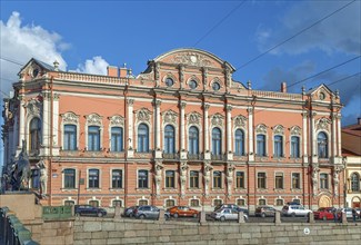 Belosselsky Belozersky Palace is a Neo-Baroque palace at the intersection of the Fontanka River and