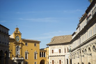 Ancient city of Fermo in the Marche Italy's main square