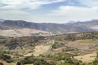 View of the surroundings from a height of Ronda, Spain, Europe