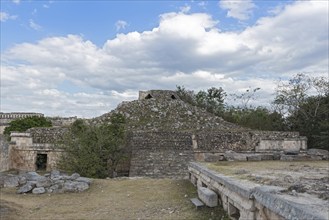 The ruins of the ancient Mayan city of Kabah, Yucatan, Mexico, Central America