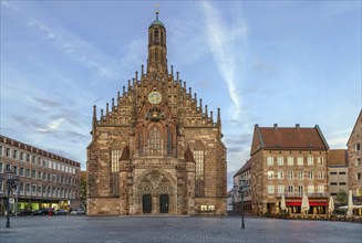 The Frauenkirche (Church of Our Lady) is a church in Nuremberg, Germany. An example of brick Gothic