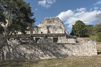 The ruins of the ancient Mayan city of Becan, Campeche, Mexico, Central America