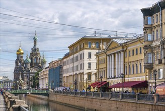 Church of the Savior on Spilled Blood on Griboedov Canal in Saint Petersburg, Russia, Europe