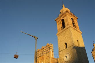 Recovery work after the earthquake of the collegiate church in San Ginesio Macerata