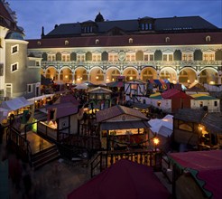 The nostalgic Christmas market in the stable yard of Dresden's Residence Palace also offers quiet