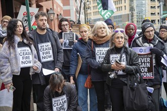 Detroit, Michigan USA, 7 November 2023, Members and supporters of Jewish Voice for Peace held a