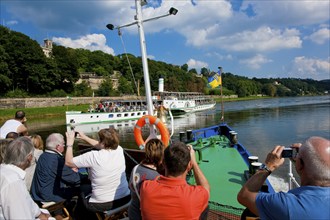 Steamboat trip on the Elbe in Dresden