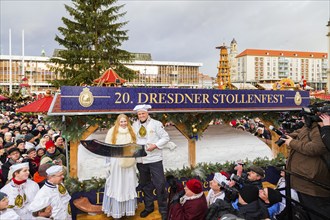 20th Stollen Festival at the Striezelmarkt in Dresden