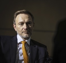 Christian Lindner (FDP), Bundesminister der Finanzen, aufgenommen waehrend eines Interviews im