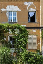 House facade of an old villa at the Roman Baths in Sanssouci Park in Potsdam, Brandenburg, Germany,