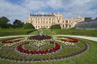 Lednice Castle, Lednice, Eisgrub, Breclav, Jihomoravský kraj, part of the Lednice-Valtice Cultural