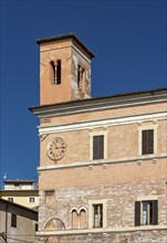 Old Town Hall, Palazzo Comunale Vecchio, Piazza della Repubblica, Spello, Umbria, Italy, Europe