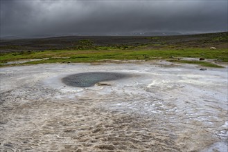 Hot spring, Hveravellir geothermal area, Icelandic Highlands, Suðurland, Iceland, Europe